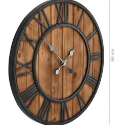 vidaXL - Wandklok - Bruin - Metaal