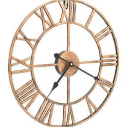 vidaXL - Wandklok - Goud - Metaal - 40 cm