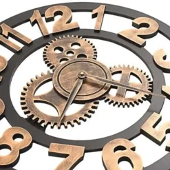 vidaXL - Wandklok - Goud - Metaal - 58 cm