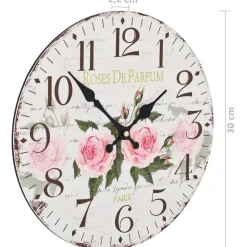 vidaXL - Wandklok - Multikleur - MDF - 30 cm