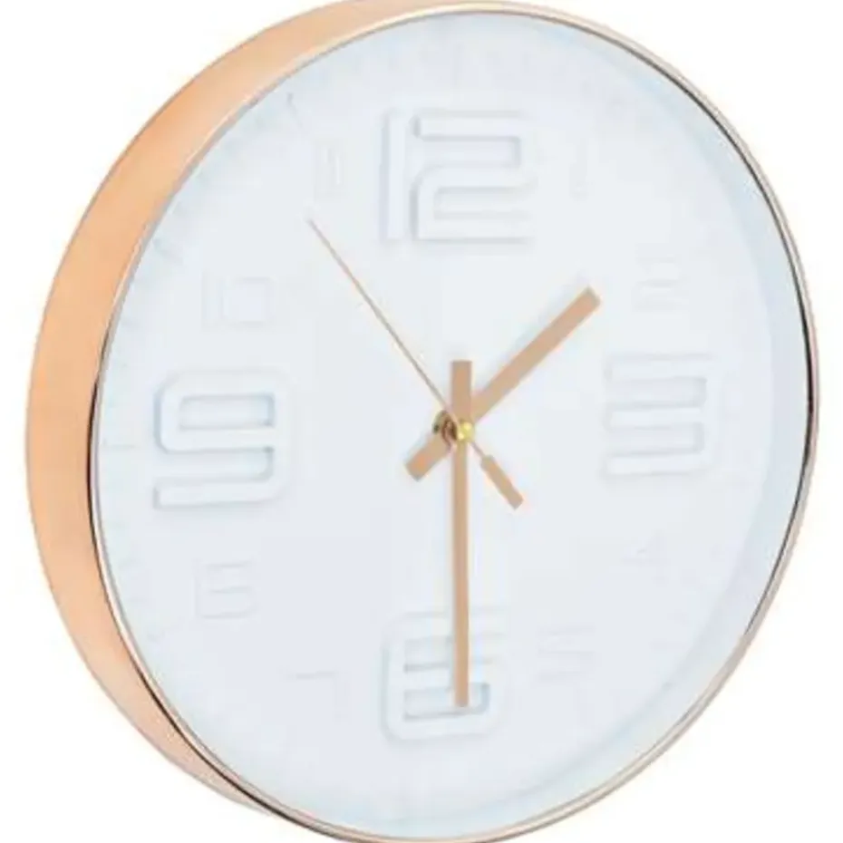 vidaXL - Wandklok - Wit - Polypropyleen