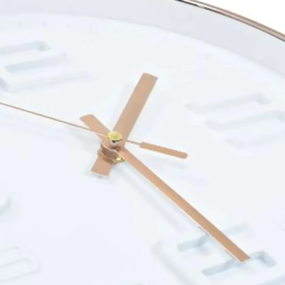 vidaXL - Wandklok - Wit - Polypropyleen