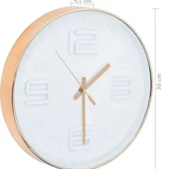 vidaXL - Wandklok - Wit - Polypropyleen