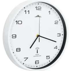 vidaXL - Wandklok - Wit - Polypropyleen