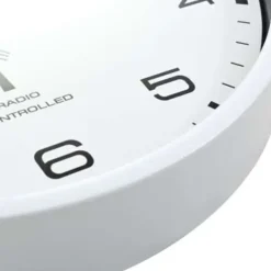 vidaXL - Wandklok - Wit - Polypropyleen