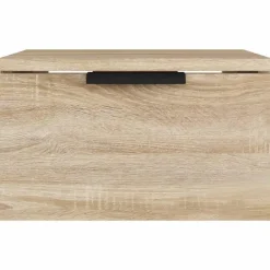 vidaXL - Wandnachtkastje - Bruin - Bewerkt hout