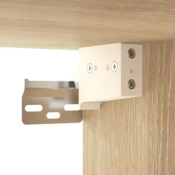 vidaXL - Wandnachtkastje - Bruin - Bewerkt hout