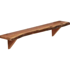 vidaXL - Wandplank - Bruin - Hout - 90 x 20 x 18 cm - 2 stuks