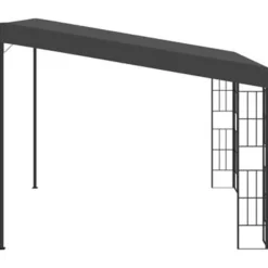 vidaXL - Wandprieel - Antraciet - Stof - 3 x 3 m