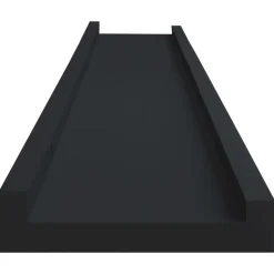 vidaXL - Wandschap - Zwart - MDF - 80 x 9 x 3 cm - 2 stuks