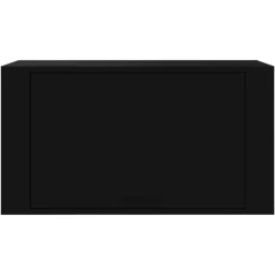 vidaXL - Wandschoenenkast - Zwart - Bewerkt hout