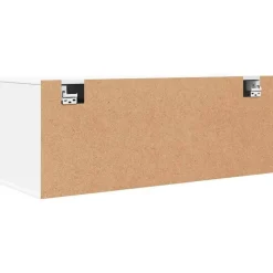 vidaXL - Wandschoenenkast - Wit - Bewerkt hout