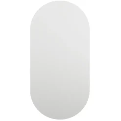 vidaXL - Wandspiegel - Wit - Glas - 80 x 40 cm