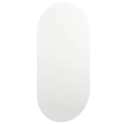 vidaXL - Wandspiegel - Wit - Glas - 80 x 40 cm