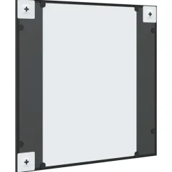 vidaXL - Wandspiegel - Zwart - IJzer - 60 x 60 cm