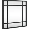 vidaXL - Wandspiegel - Zwart - IJzer - 30 x 30 cm