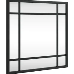 vidaXL - Wandspiegel - Zwart - IJzer - 30 x 30 cm