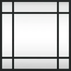 vidaXL - Wandspiegel - Zwart - IJzer - 30 x 30 cm