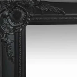 vidaXL - Wandspiegel - Zwart - Hout - 50 x 80 cm