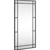 vidaXL - Wandspiegel - Zwart - IJzer - 40 x 80 cm