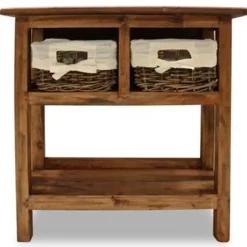 vidaXL - Wandtafel - Bruin - Hout