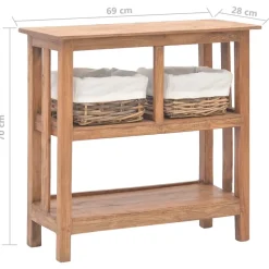 vidaXL - Wandtafel - Bruin - Hout