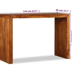 vidaXL - Wandtafel - Bruin - Hout