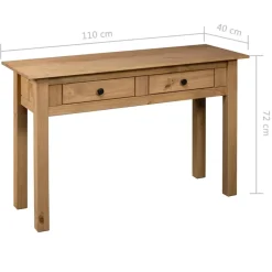vidaXL - Wandtafel - Bruin - Grenenhout
