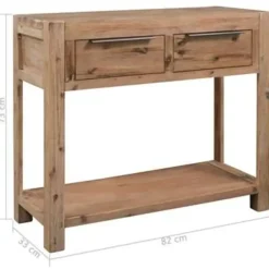vidaXL - Wandtafel - Bruin - Hout - 82 x 33 x 73 cm