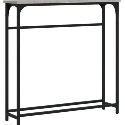 vidaXL - Wandtafel - Grijs sonoma eiken - Bewerkt hout - 75x19.5x75 cm