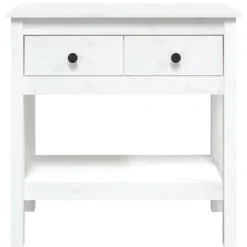 vidaXL - Wandtafel - Wit - Grenenhout