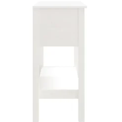 vidaXL - Wandtafel - Wit - Grenenhout