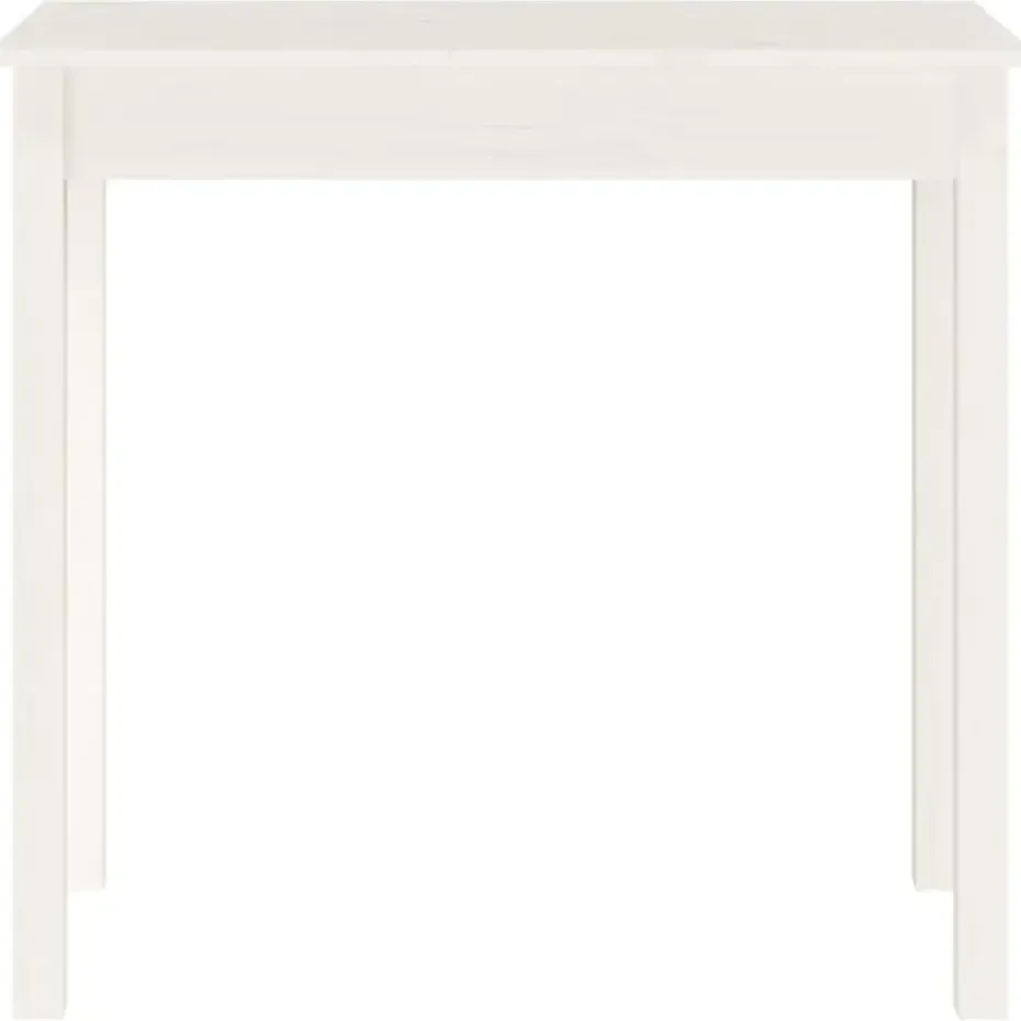 vidaXL - Wandtafel - Wit - Massief grenenhout - 80x40x75 cm