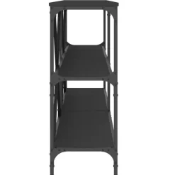 vidaXL - Wandtafel - Zwart - Bewerkt hout