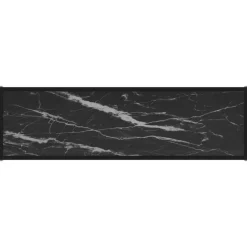 vidaXL - Wandtafel - Zwart - Glas - 120 x 35 x 75 cm
