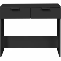 vidaXL - Wandtafel - Zwart - Bewerkt hout