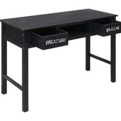 vidaXL - Wandtafel - Zwart - Hout