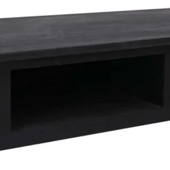 vidaXL - Wandtafel - Zwart - Hout