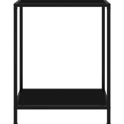 vidaXL - Wandtafel - Zwart - Glas - 60 x 35 x 75 cm