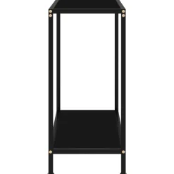vidaXL - Wandtafel - Zwart - Glas - 60 x 35 x 75 cm