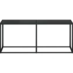 vidaXL - Wandtafel - Zwart - Glas