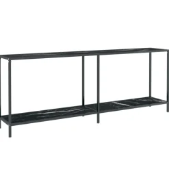 vidaXL - Wandtafel - Zwart - Glas