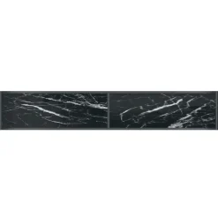 vidaXL - Wandtafel - Zwart - Glas