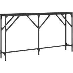 vidaXL - Wandtafel - Zwart - Bewerkt hout