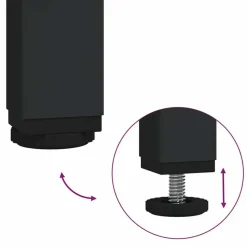 vidaXL - Wandtafel - Zwart - Bewerkt hout