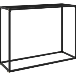 vidaXL - Wandtafel - Zwart - Glas - 100 x 35 x 75 cm