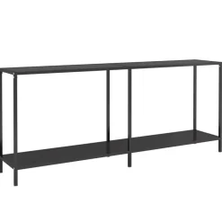 vidaXL - Wandtafel - Zwart - Glas