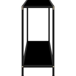 vidaXL - Wandtafel - Zwart - Glas - 100 x 35 x 75 cm