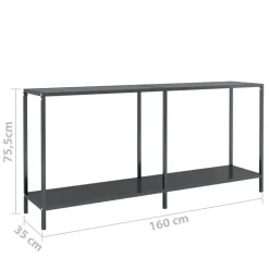 vidaXL - Wandtafel - Zwart - Glas