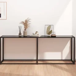 vidaXL - Wandtafel - Zwart - Glas